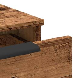 Berkfield Home Wall Cabinet Old Wood 68x30x20 cm Engineered Wood in Brown - Size: 68 x 30 x 20 cm - thumbnail 8