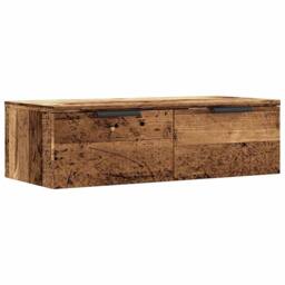 Berkfield Home Wall Cabinet Old Wood 68x30x20 cm Engineered Wood in Brown - Size: 68 x 30 x 20 cm - thumbnail 3