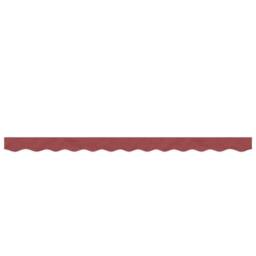 Berkfield Home Replacement Fabric for Awning Valance Burgundy Stripe 3 m in Red - thumbnail 3