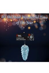 VFM e-Store Christmas Tree Decoration Hanging Acrylic Angel Wings X Ice Blue - thumbnail 3