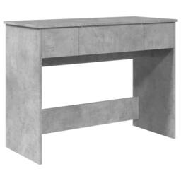 Berkfield Home Dressing Table with Mirror Concrete Grey 100x45x76 cm - Size: 100 x 45 x 76 cm