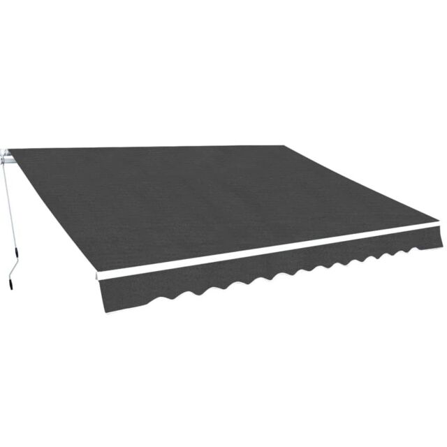 Berkfield Home Folding Awning Manual Operated 350 cm Anthracite in Black - image 1