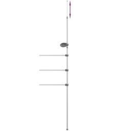 Berkfield Home Towel Rail 47x280 cm Aluminium in Silver - thumbnail 5