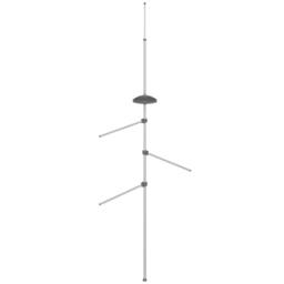 Berkfield Home Towel Rail 47x280 cm Aluminium in Silver - thumbnail 4