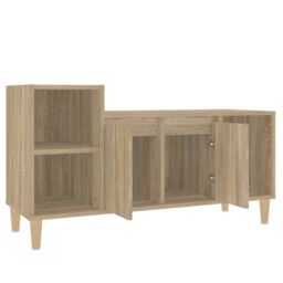 Berkfield Home TV Cabinet Sonoma Oak 100x35x55 cm Engineered Wood in Brown - Size: 100 x 35 x 55 cm - thumbnail 6