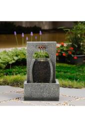 Garden Sanctuary Solar-Powered Garden Decor Water Fountain in Natural - thumbnail 1
