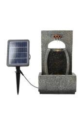Garden Sanctuary Solar-Powered Garden Decor Water Fountain in Natural - thumbnail 3