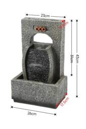 Garden Sanctuary Solar-Powered Garden Decor Water Fountain in Natural - thumbnail 6