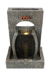 Garden Sanctuary Solar-Powered Garden Decor Water Fountain in Natural - thumbnail 5