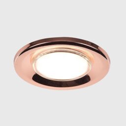 ValueLights Downlight Fire Rated Ceiling Light Fitting 6 Pack With Warm White Bulbs in Copper - thumbnail 2