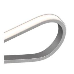 Netlighting Bucle Wall Lamp 20W LED 3000K 1750lm Chrome White Frosted Acrylic in Silver - thumbnail 5