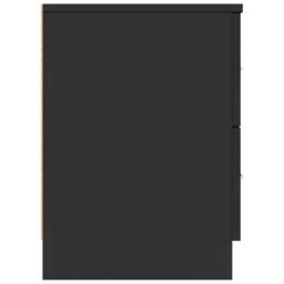 Berkfield Home Bedside Cabinets 2 pcs with 2 Drawers Black 40x36x50 cm - Size: 40 x 36 x 50 cm - thumbnail 7