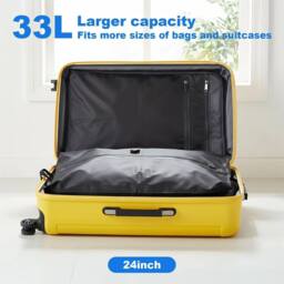 Nordara 33L BAG*2+Pump Reusable Vacuum Storage Bags with Pump, Space Saving in Black - thumbnail 3