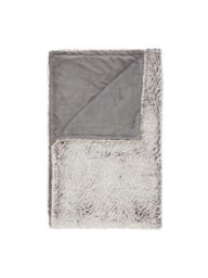 Catherine Lansfield 'Wolf Faux Fur' Cosy Family Sized Extra Large Throw in Natural - Size: 150 cm x 200 cm - thumbnail 5