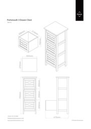 Orsina Spacious 3 Drawers Chest, Modern Appeal Chest Of Drawers For Livingroom, Minimalist Storage Chest For Bedroom in Natural - thumbnail 6
