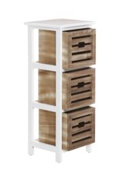 Orsina Spacious 3 Drawers Chest, Modern Appeal Chest Of Drawers For Livingroom, Minimalist Storage Chest For Bedroom in Natural - thumbnail 2