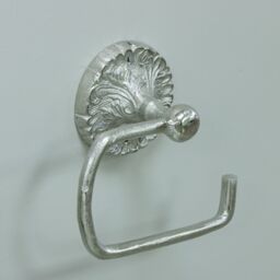 Melody Maison Luxe Silver Toilet Roll Holder 17cm X 16cm in Metallic Silver - Size: 17 cm X 16 cm - thumbnail 6