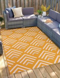 Rugstyle Summer Breeze Outdoor Rug in Gold - Size: 120 cm x 170 cm - thumbnail 1