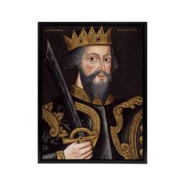 "Artery8 King William I Of England The Conqueror Framed Canvas Wall Art Print - Size: W12"" x H16""" - thumbnail 1