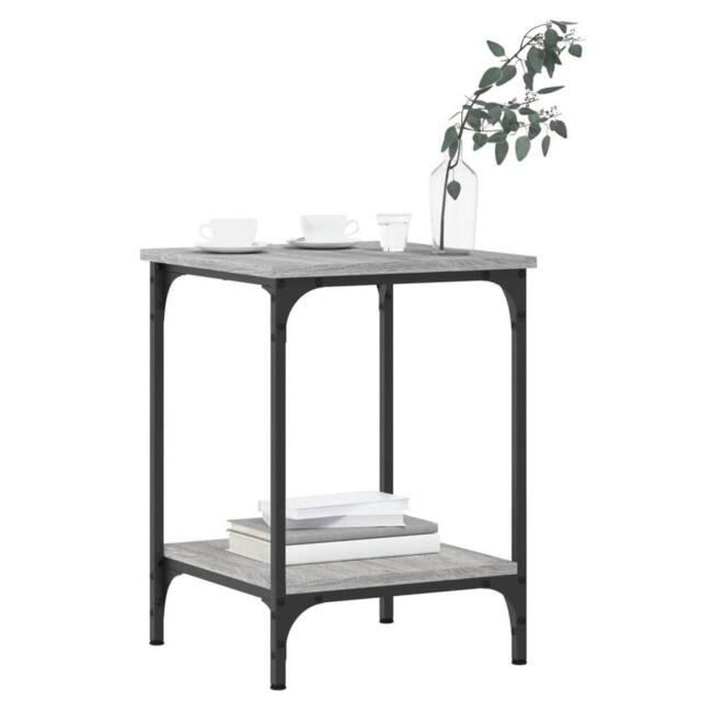 Berkfield Home Decorative Coffee Table Grey Sonoma 40x40x55 cm Engineered Wood - Size: 40 x 40 x 55 cm - image 1