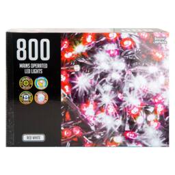 VFM e-Store Christmas Red White String Lights 800 Bulbs 20m x 1cm Multicolour X 1 - Size: 20m x 1 cm