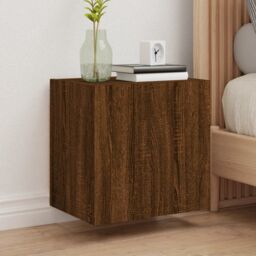 Berkfield Home TV Wall Cabinets 2 pcs Brown Oak 40.5x30x40 cm Engineered Wood - thumbnail 1