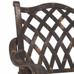 Berkfield Home Garden Chairs 2 pcs Bronze Cast Aluminium - thumbnail 7