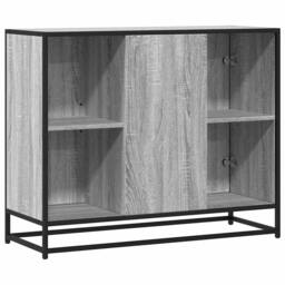 Berkfield Home Sideboard Grey Sonoma 92x35x76 cm Engineered Wood - Size: 92 x 35 x 76 cm - thumbnail 6
