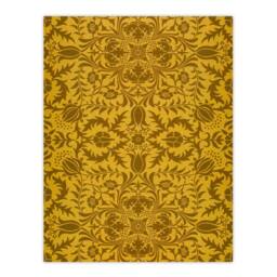 Artery8 William Morris Framed Wall Art Print Floral Vine Filigree Pattern in Orange - Size: A4 - thumbnail 3