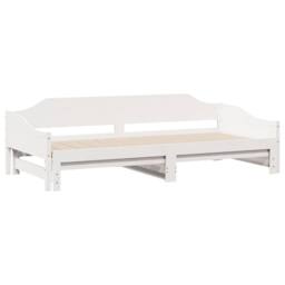 Berkfield Home Daybed with Trundle without Mattress White 90x200 cm Solid Wood - thumbnail 5