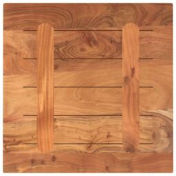 Berkfield Home Table Top 60x60x3.8 cm Square Solid Wood Acacia in Brown - thumbnail 5