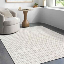 Livabliss Our Pnw Home-Cascade Ivory Brown Modern High Pile Living Dining Rug - Size: 160 cm x 215 cm - thumbnail 8