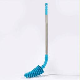 Coopers of Stortford Flexi Toilet Plunger With Extra-Long Handle in Blue