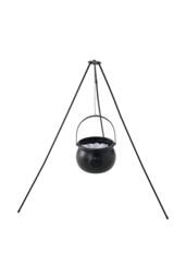 Living and Home Halloween Witch Cauldron on Tripod with Light Strip in Black - thumbnail 5