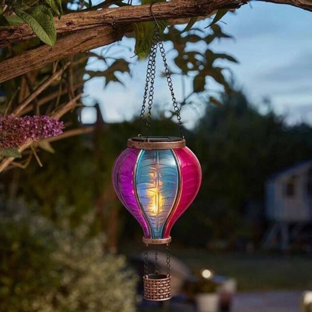 Marco Paul Mini Solar Hanging Hot Air Balloon Garden Light - image 1