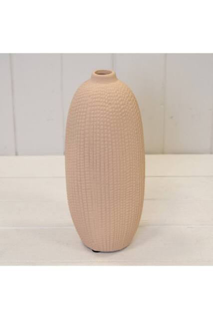 KDMD Tall Tan Texured Stone Vase - image 1