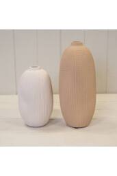 KDMD Tall Tan Texured Stone Vase - thumbnail 2