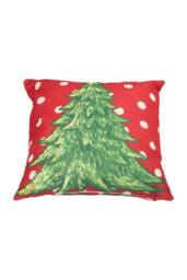 Living and Home Christmas Themed Decorative Pillow Case with Festive Motifs - thumbnail 2