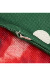 Living and Home Christmas Themed Decorative Pillow Case with Festive Motifs - thumbnail 6