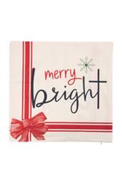 Living and Home Christmas Themed Decorative Pillow Case with Festive Motifs - thumbnail 5