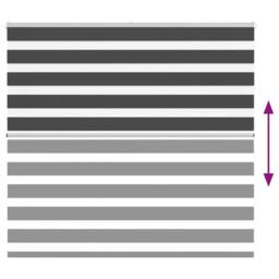 Berkfield Home Zebra Blind Black 155x100 cm Fabric Width 150.9 cm Polyester - thumbnail 5