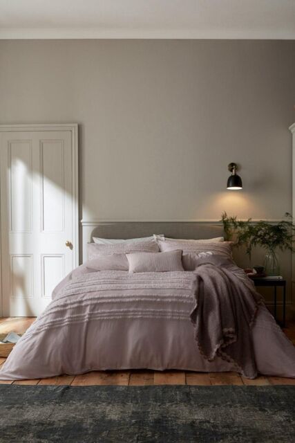 Murmur 'Dottie' Cotton Duvet Cover in Pale Lilac - Size: Single - image 1