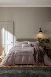 Murmur 'Dottie' Cotton Duvet Cover in Pale Lilac - Size: Single - thumbnail 1