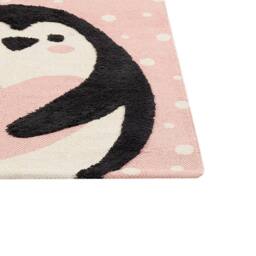 Wyld and Coco Pink Penguin Kids Area Rug 80 x 150 cm Low Pile - Size: 80 cm x 150 cm - thumbnail 5