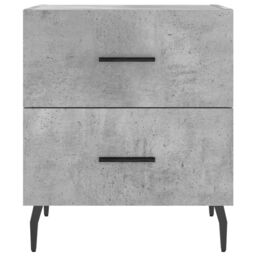 Berkfield Home Bedside Cabinet Concrete Grey 40x35x47.5 cm Engineered Wood - thumbnail 6