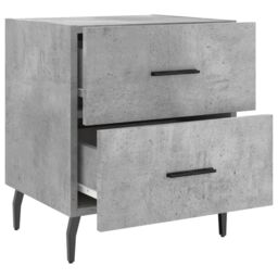 Berkfield Home Bedside Cabinet Concrete Grey 40x35x47.5 cm Engineered Wood - thumbnail 5