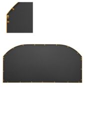 MirrorOutlet Gold Metal Framed Arched Garden Wall or Fence Mirror(174CM X 85CM) - Size: 1 Pack - thumbnail 4