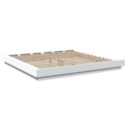 Berkfield Home Bed Frame with LED Lights without Mattress White 180x200cm - Size: Super King - thumbnail 7