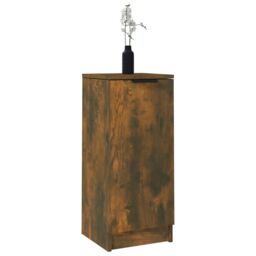 Berkfield Home Sideboard Smoked Oak 30x30x70 cm Engineered Wood - Size: 30 x 30 x 70 cm - thumbnail 5