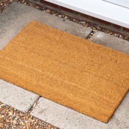Nicola Spring Coir Door Mat - 60 x 40cm in Brown - Size: 40 cm x 60 cm - thumbnail 7